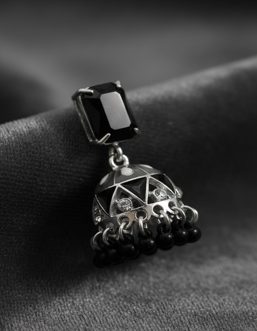 Exquisite Meenakari and Kundan Bell Jhumka Earrings: A Burst of Tradition and Color