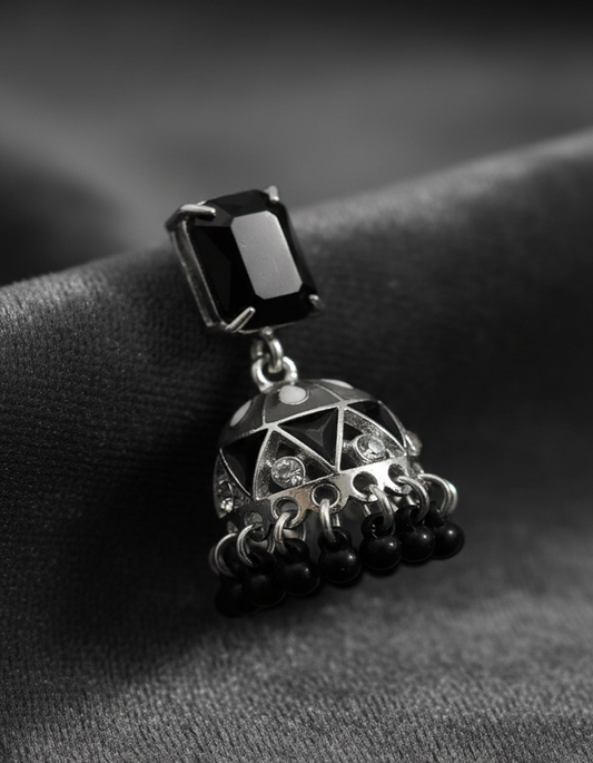 Exquisite Meenakari and Kundan Bell Jhumka Earrings: A Burst of Tradition and Color