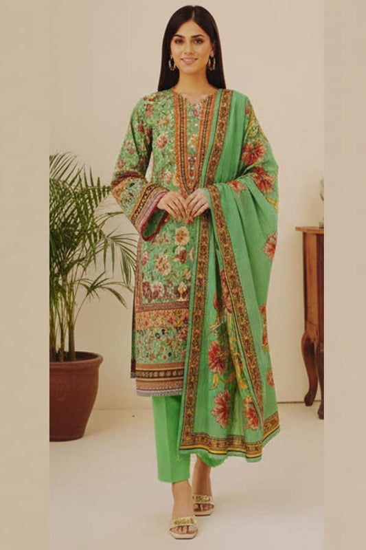 3 Piece Printed Khaddar Suit with Dupatta  SD-52252