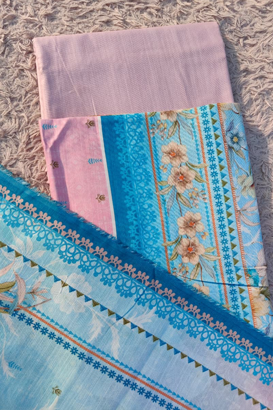 Piece Khaddar Printed UnStitched Suit