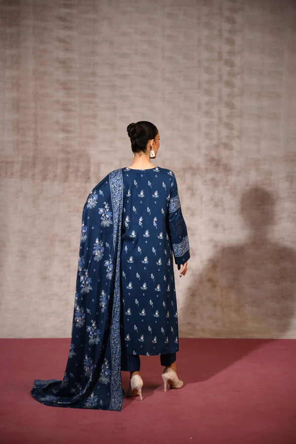 3 Piece - Printed Embroidered Suit - 42303175-R