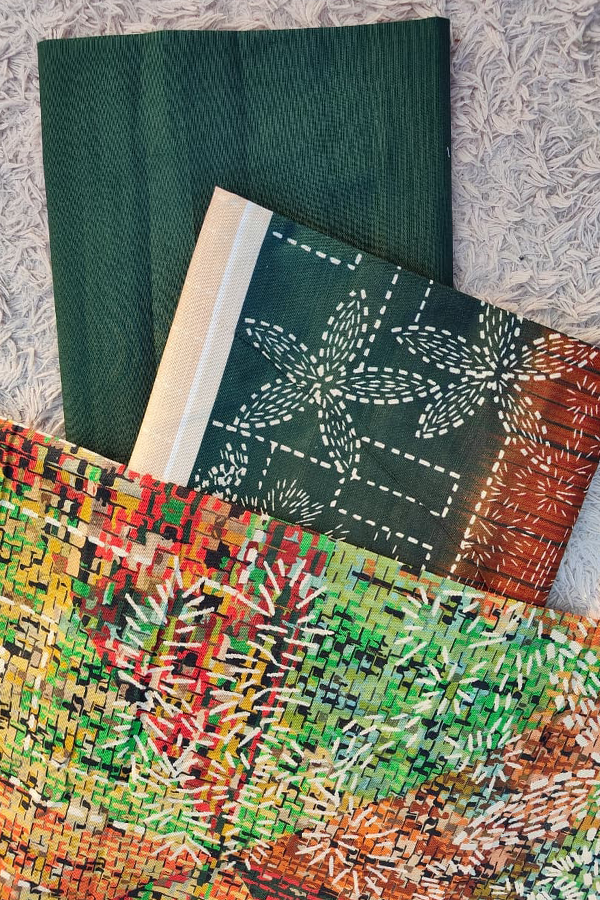 3 Piece Khaddar Printed UnStitched Suit