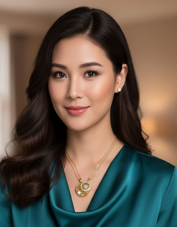 Dainty Crescent Moon Pendant Necklace