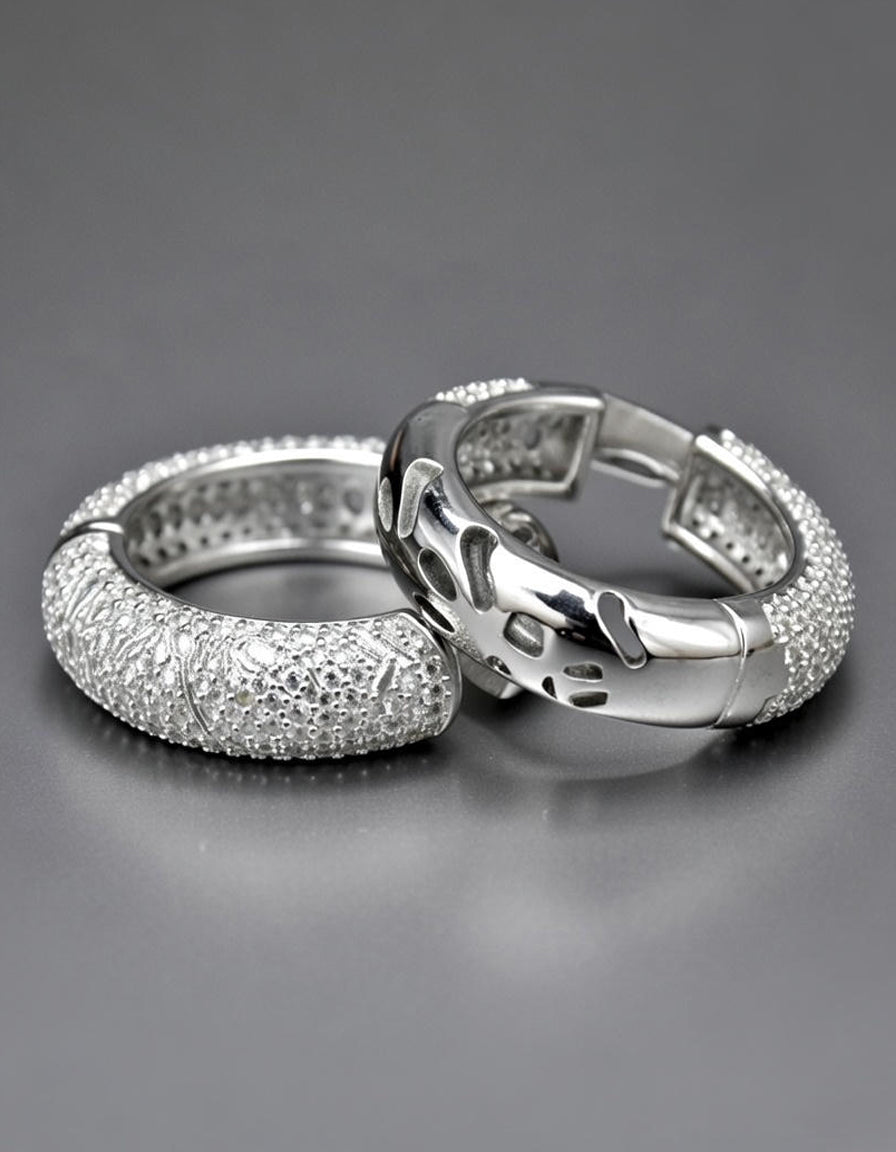 The Crystal-Encrusted Bali Hoop Earrings