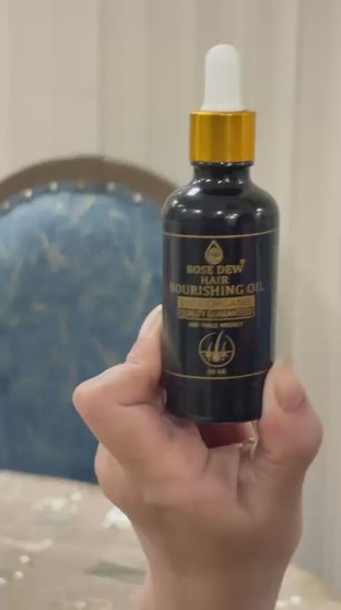 Rose Dew Hair Nourishing Oil with Amla, Shikakai, Reetha,
Almond  Coconut Oil & 14+ Oil.