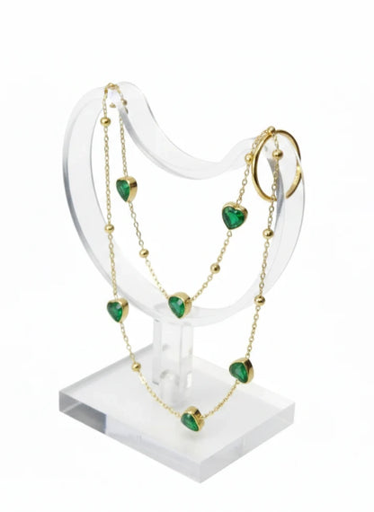 crimson heart hand chain bracelet gold ring wedding Rose Dew Pakistan