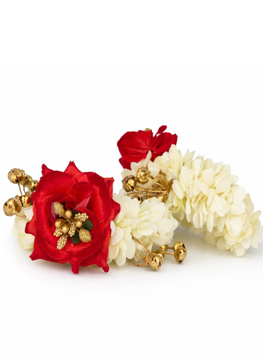 Crimson rose artificial gajara floral bangle bridal mehendi Rose Dew Pakistan